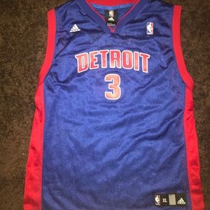 Adidas Vintage Ben Wallace Detroit Pistons Jersey